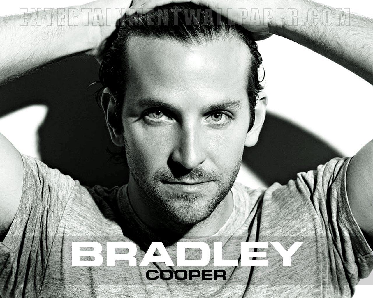 EXCELLENT VINTAGE BLACK AND WHITE WALLPAPER OF BRADLEY COOPER