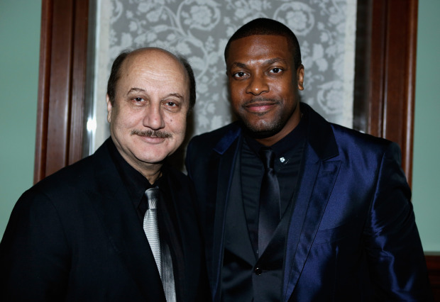 NICE PHOTO OF ANUPAM KHER WHO PLAYS PATS THERAPIST IN MOVIE WITH CHRIS TUCKER.