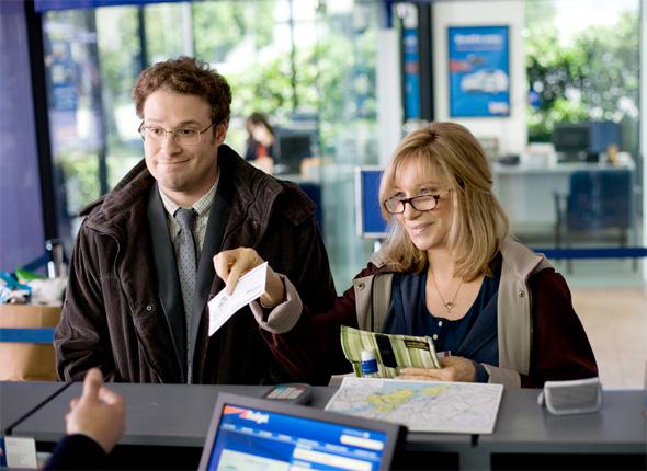 Mom being her usual self and trying to give a coupon for a car rental on their road trip together. Mother's always think they know best and can be pretty annoying about it but we love them anyway.