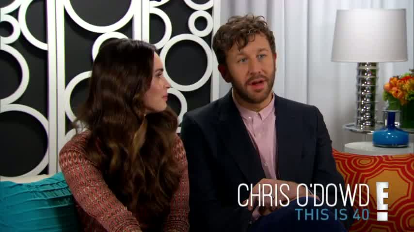 ACTOR CHRIS O'DOWD BEING INTERVIEWED ON THE ENTERTAINMENT CHANNEL FOR HIS ROLE IN THIS MOVIE. 