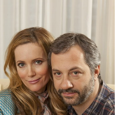 POSING FOR CAMERA - LESILE MANN AND JUDD APATOW 