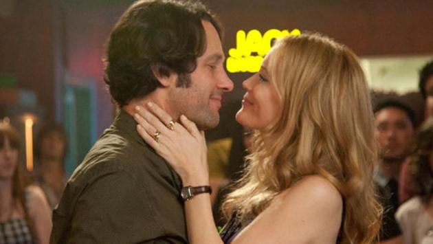 SCENE IN "THIS IS 40" - PARENTS KISSING AT A CLUB. THEY ARE TRYING TO GET THEIR MARRIAGE BACK IN ORDER. 