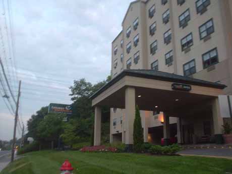 A small fire in Extended Stay America in Elmsford, NY, leaving Mercy students without a room to stay in.