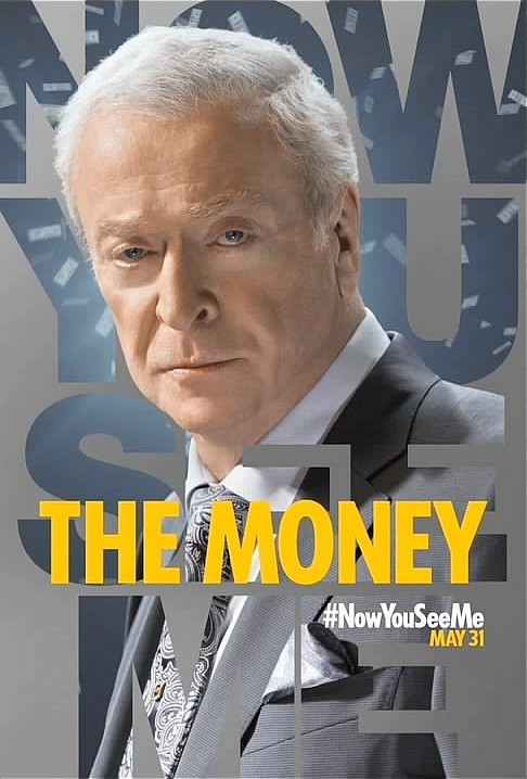 ACTOR - MICHAEL CANE IN ONE OF THE SEVERAL "NOW YOU SEE ME" MOVIE POSTERS.
