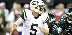 Matt Simms got the call as the QB after halftime