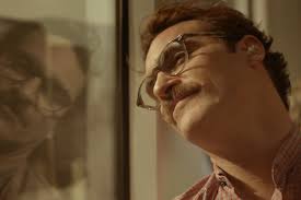 Joaquin Phoenix attempting to be whimsical in Her