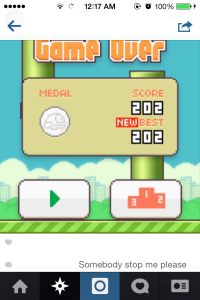 flappy bird instagram screenshot 2