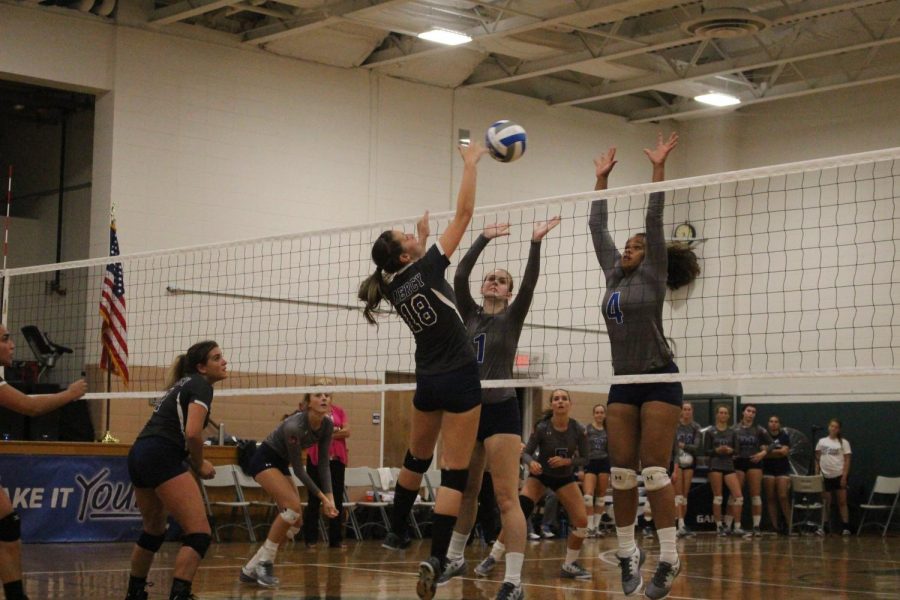 Danielle Sarasky is a force to be reckoned with near the net.