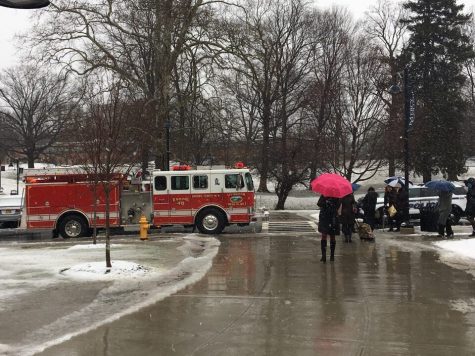 Founders Floods as Winter Nor'easter Plows Through Campus