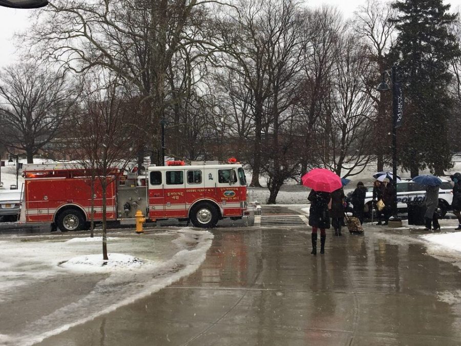 Founders Floods as Winter Noreaster Plows Through Campus
