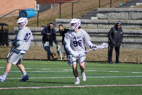 Men’s Lacrosse Wins in Overtime Over Bentley University