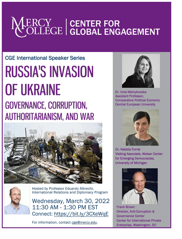 Mercys CGE Hosts Panel Discussing the Russian Invasion